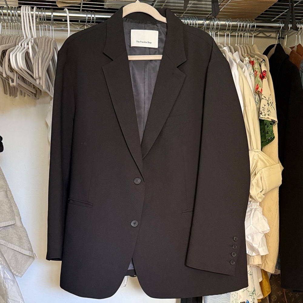 The Frankie Shop Bea Black Blazer